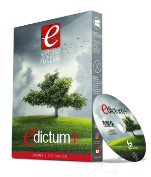 Pacchetto DVD Edictum+ il Software per la stampa dei manifesti funebri lutto