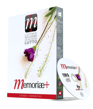 Pacchetto DVD Memoria+ il Software per la stampa dei ricordini pagelline luttofunebri