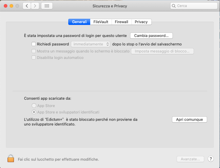 Mac Problemi di installazione su MAC