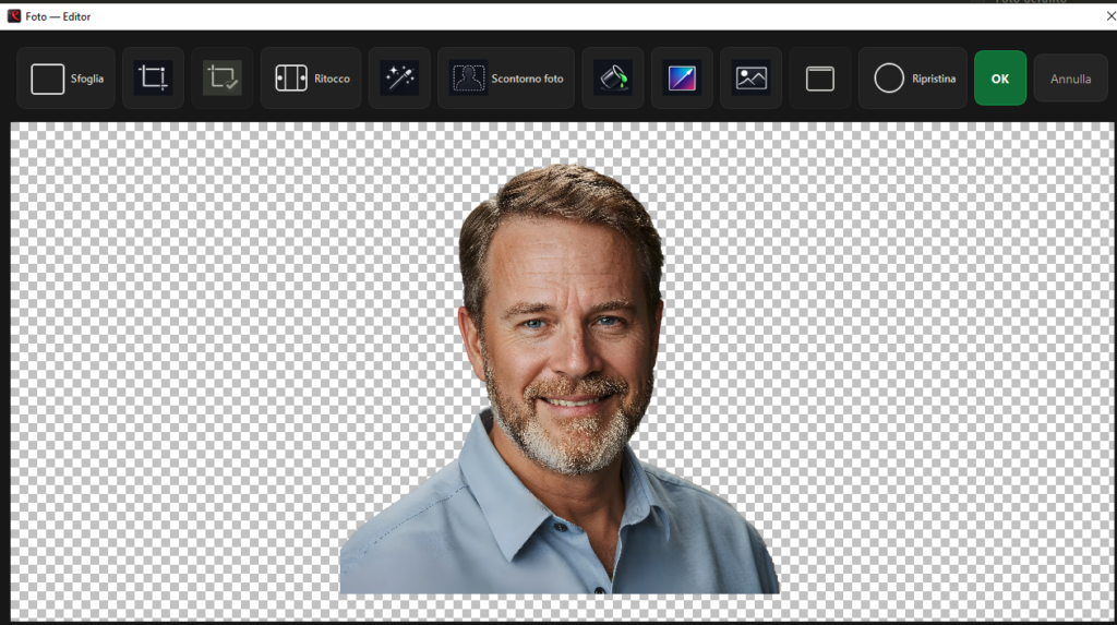 Foto editor integrato di EdictumX