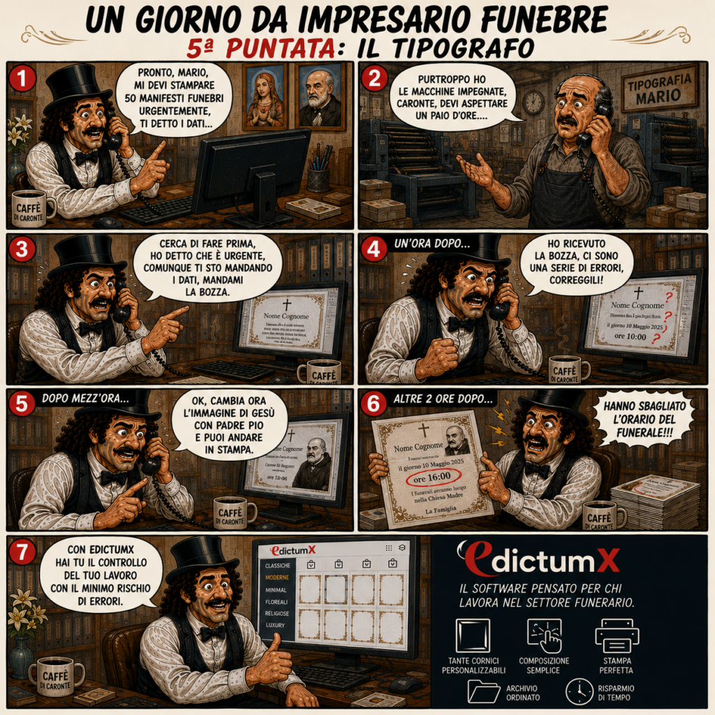 quinta puntata Caronte e il tipografo